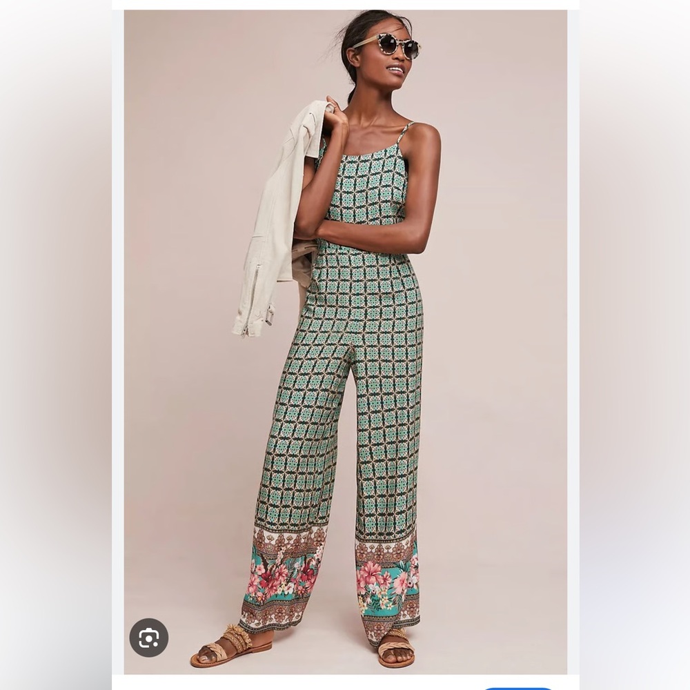Anthropologie NWT Farm Rio Honolulu Jumpsuit Multicolor Patterned jumpsuit